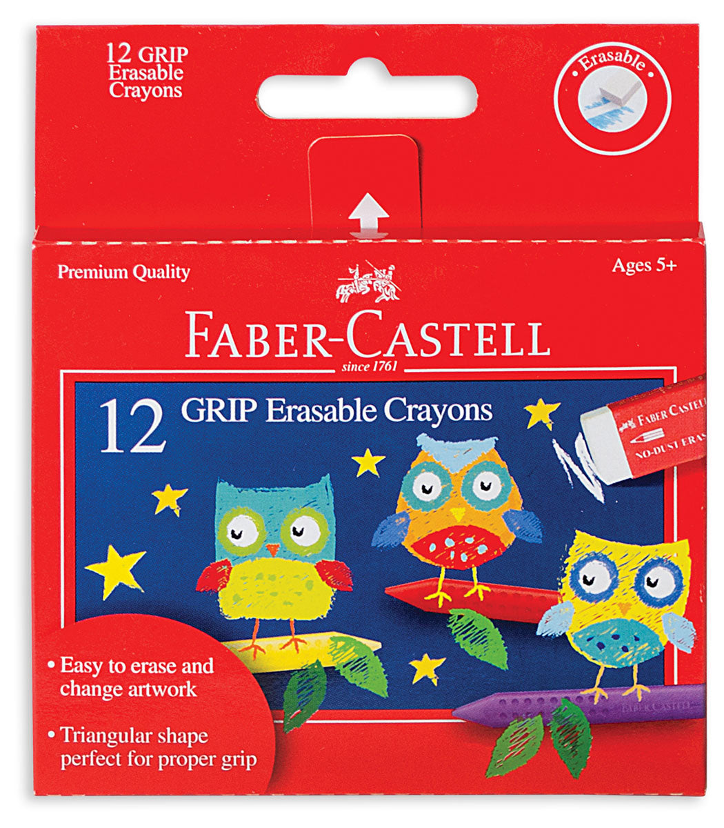 Faber Castell Grip Erasable Crayons - Tadpole