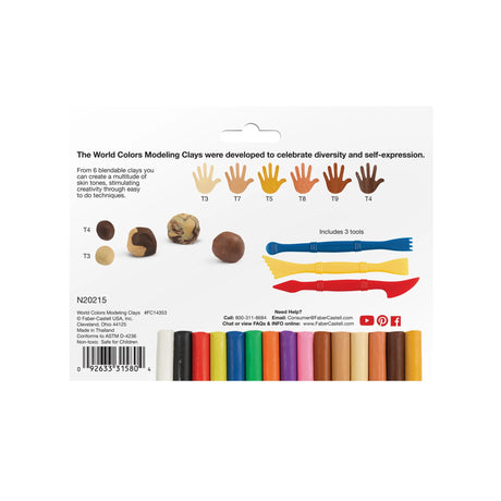 Faber-Castell World Colors - 15ct Modeling Clay - Tadpole