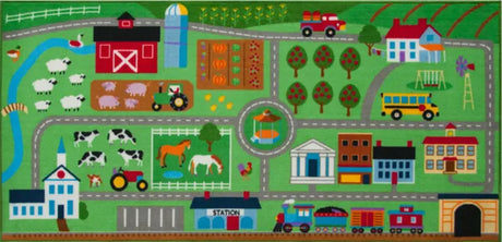 Farm Land Play Rug - Tadpole
