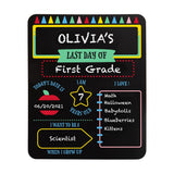 First and Last Day of School Reversible Chalkboard - Tadpole