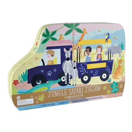 Floss & Rock 20-piece Puzzle- safari Jungle - Tadpole
