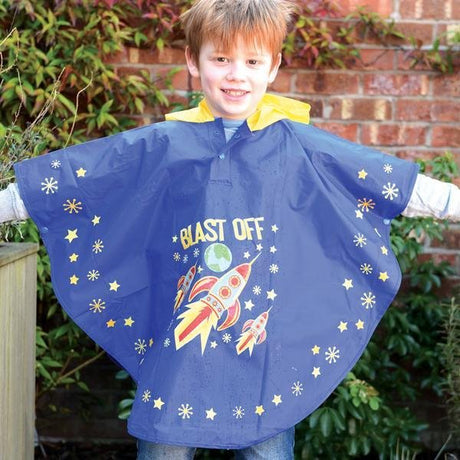 Floss & Rock Changing Color Poncho - Rocket Space - Tadpole