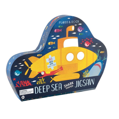 Floss & Rock Deep Sea Shark Shaped 80-piece Puzzle - Tadpole