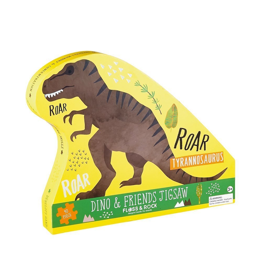 Floss & Rock Dinosaur 40-piece Puzzle - Tadpole
