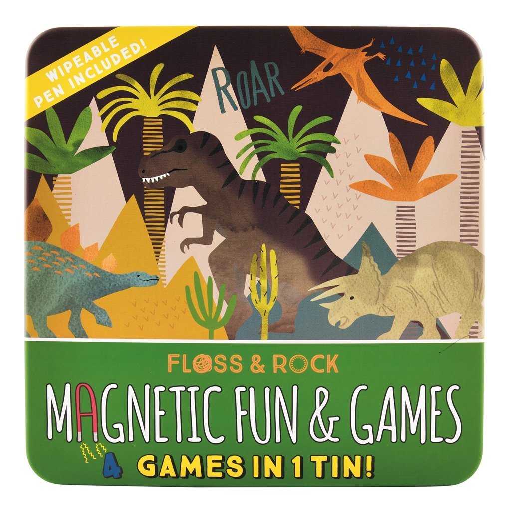 Floss & Rock Dinosaur Magnetic Fun and Games Compendium - Tadpole