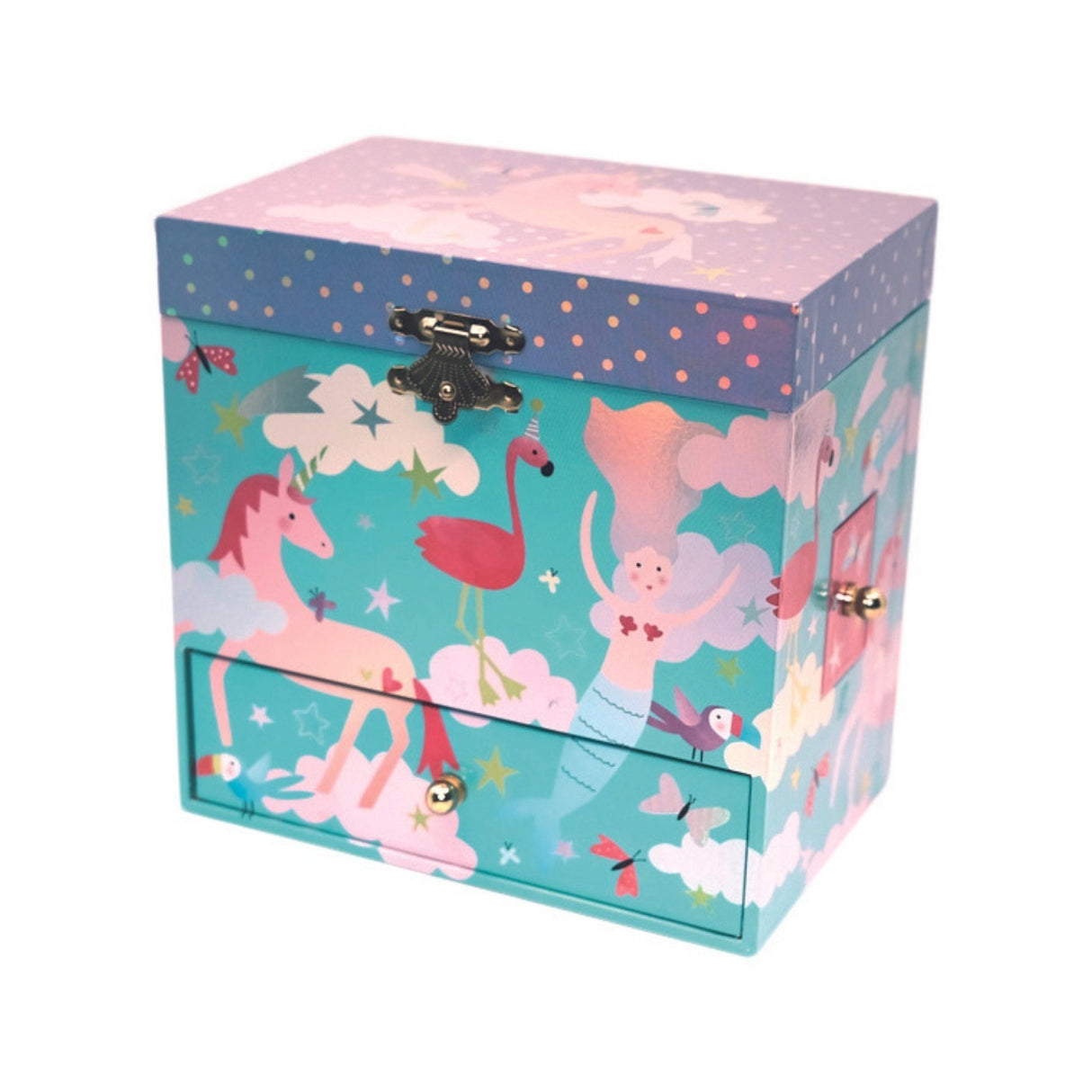 Floss & Rock Musical Jewellery Box with 3 Drawers - Fantasy - Tadpole