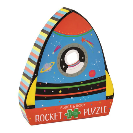 Floss & Rock Rocket Shaped 12-piece Puzzle - Tadpole
