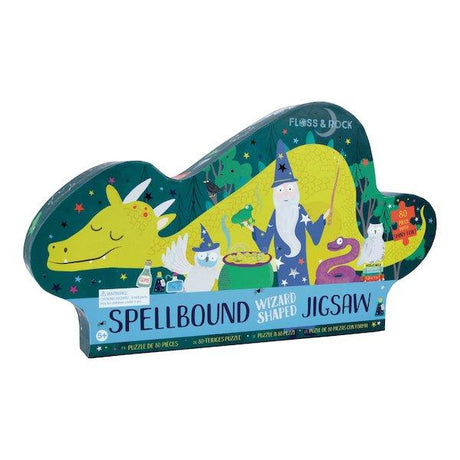 Floss & Rock Spellbound Wizard Shaped 80-piece Puzzle - Tadpole