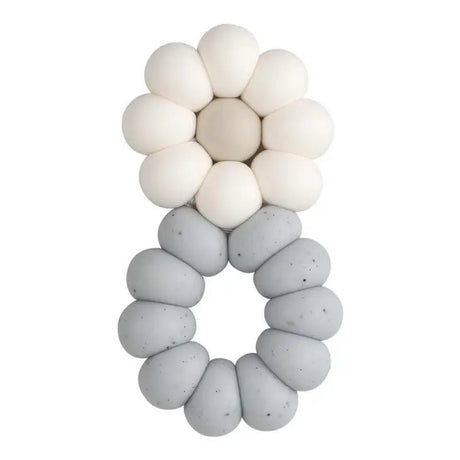 Flower Teether Silicone Toy (Soft Blue) - Tadpole