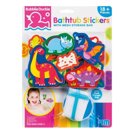 Foam Dino Bathtub Stickers with Mesh Bag - Tadpole