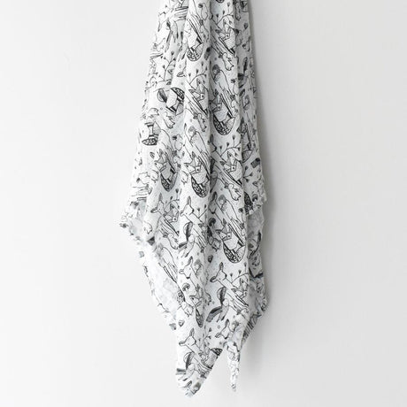 Forest Muslin Swaddle - Tadpole