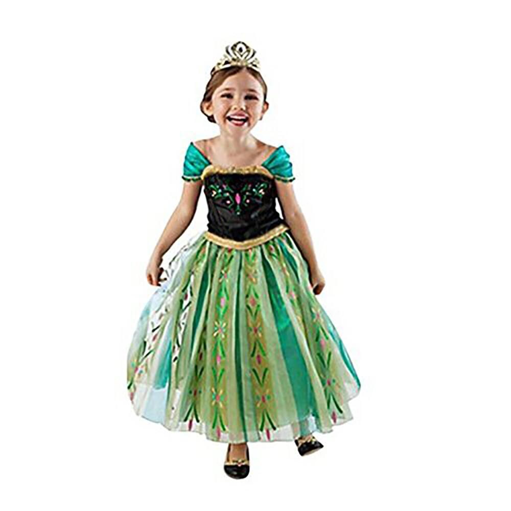 Frozen 2 Anna Girls Deluxe Costume | Princess Costumes for Girls