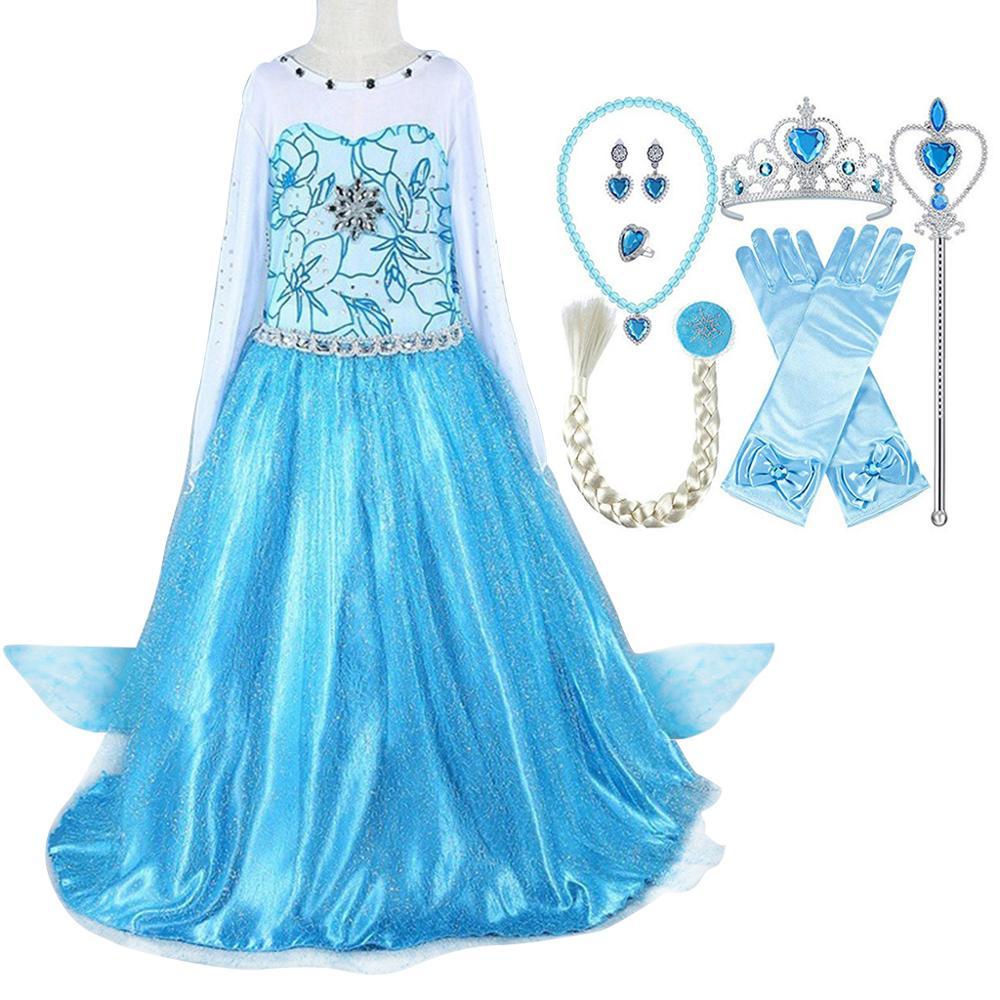 Frozen Elsa Dress Costume with Accessories - Tadpole