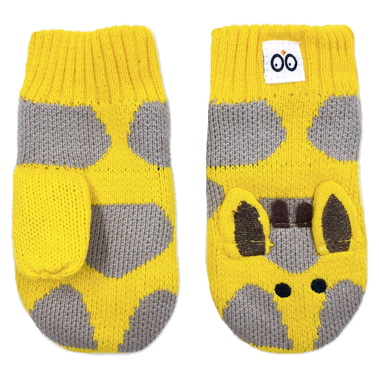 Giraffe Baby Knit Mittens - Tadpole