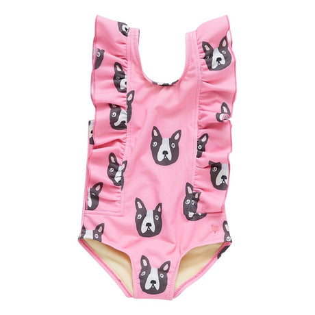 GIRLS KATNISS SUIT - PINK BOSTON TERRIER - Tadpole