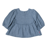 Girls Rowan Top - Chambray - Tadpole