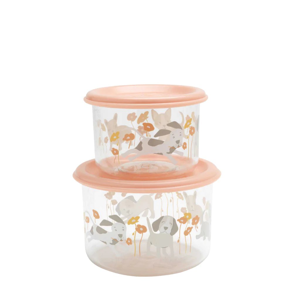 Good Lunch Snack Containers | Puppies & Poppies | Small - Tadpole