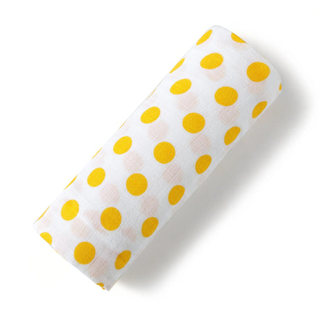 GOTS Certified Organic Cotton Muslin Single Swaddle Saffron - Tadpole