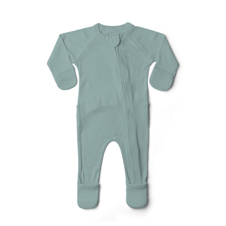 GoumiKids SeaGlass Bamboo Organic Sleep & Play Footie - Tadpole