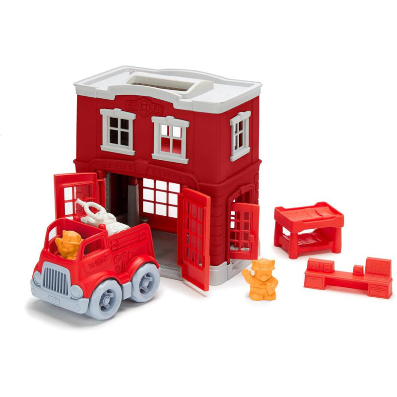 Green Toys Fire Station Playset - Tadpole