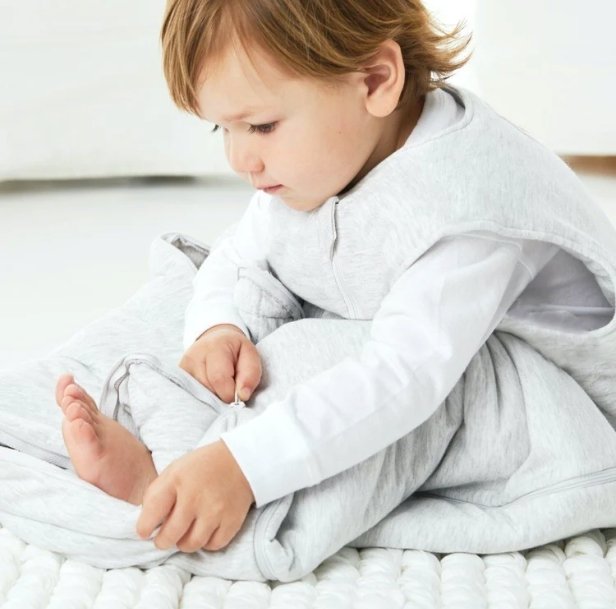 Günamüna Sleep Bag Long Sleeve - Heather Grey - Tadpole