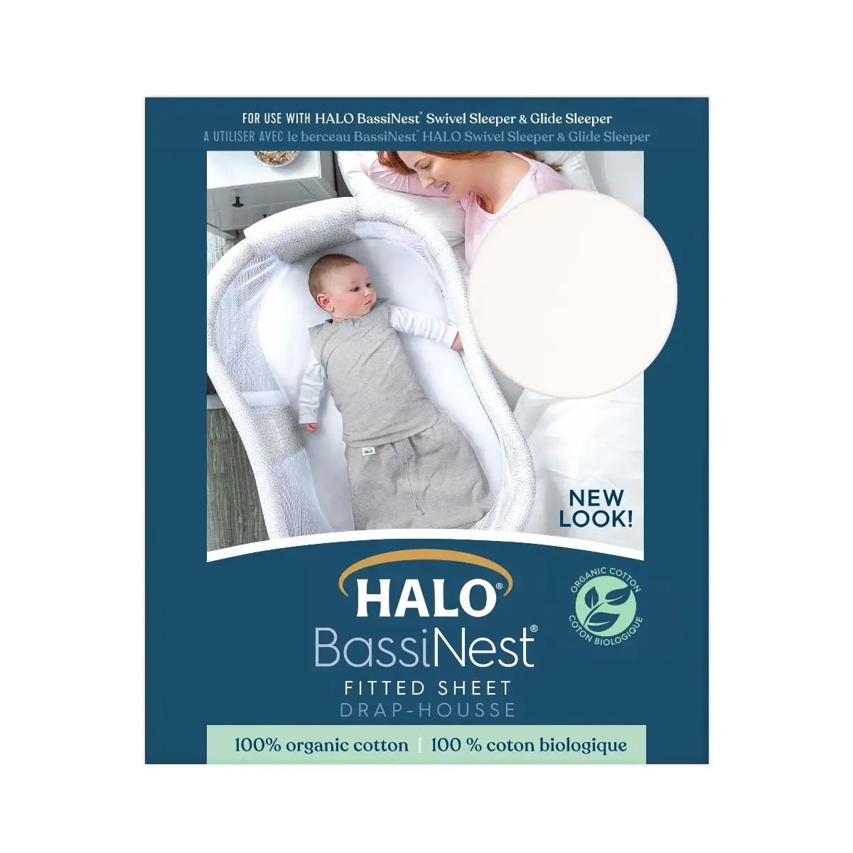 HALO BassiNest Sheet 100 Organic cotton Tadpole