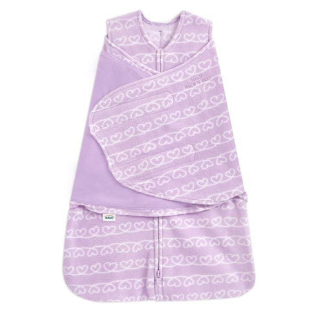 Halo SleepSack Micro- Fleece - Hearts - Tadpole