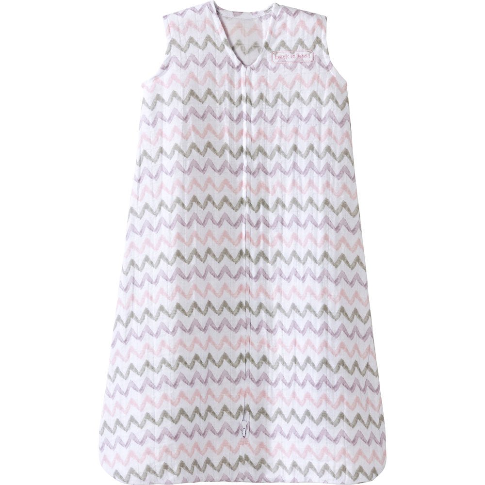 Halo SleepSack Wearable Blanket Muslin Chevron Pink - Tadpole