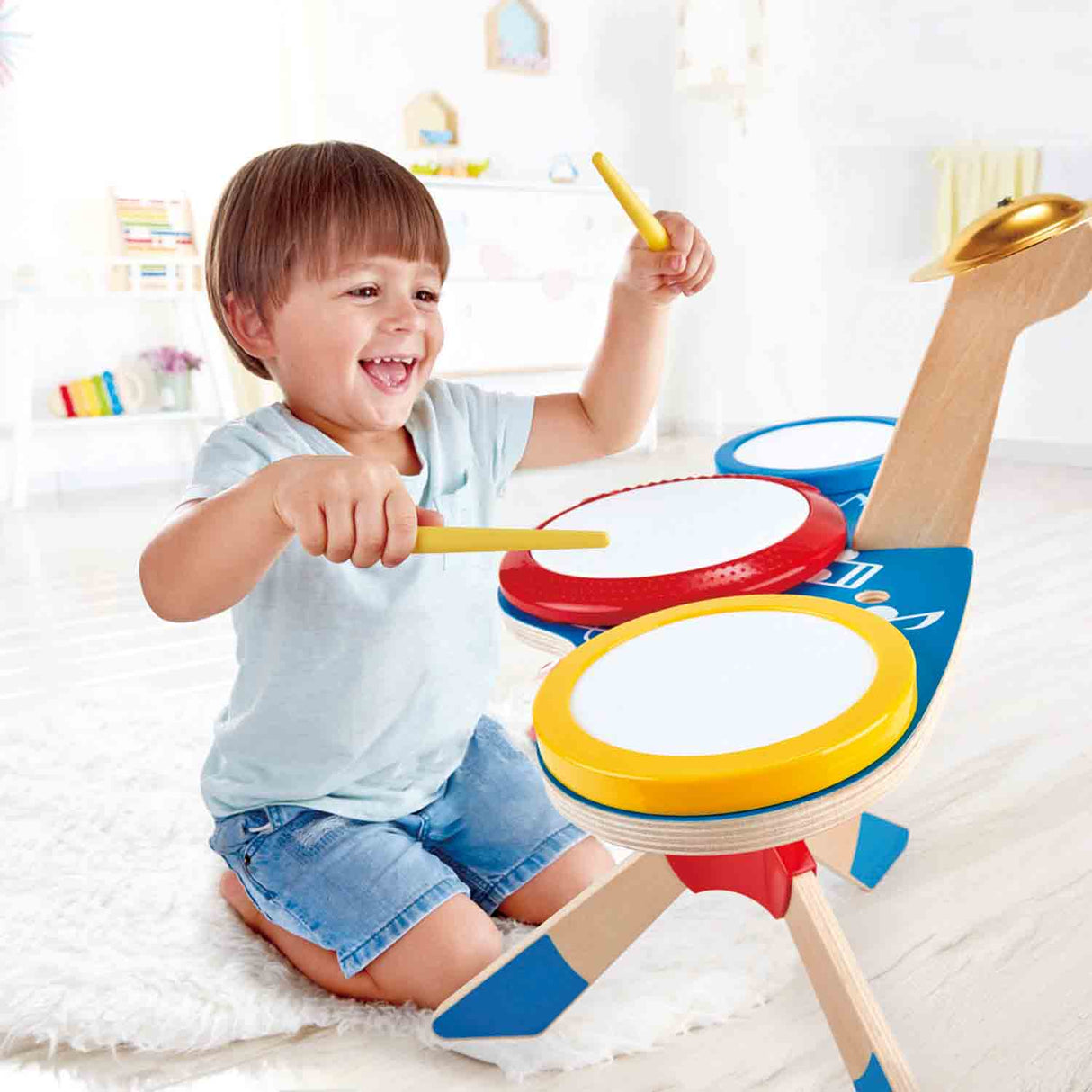 Hape Drum and Cymbal Set - Tadpole