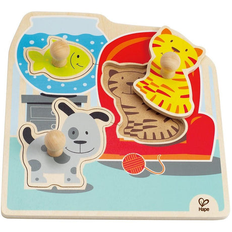 Hape Knob Puzzle My Pets - Tadpole