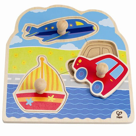 Hape Knob Puzzle On The Go - Tadpole