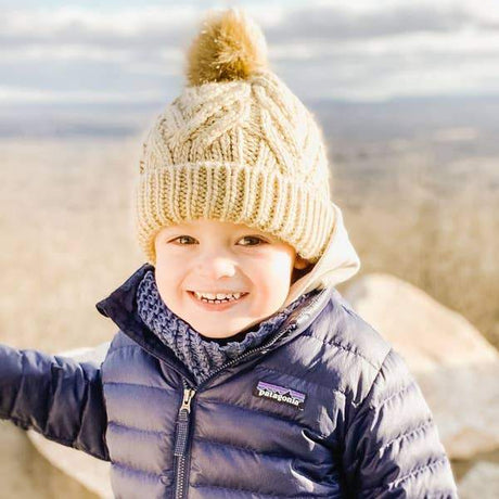 Huggalugs Birch Pop Pom Pom Beanie Hat - Tadpole