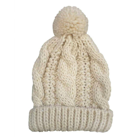 Huggalugs Natural Cable Beanie - Tadpole