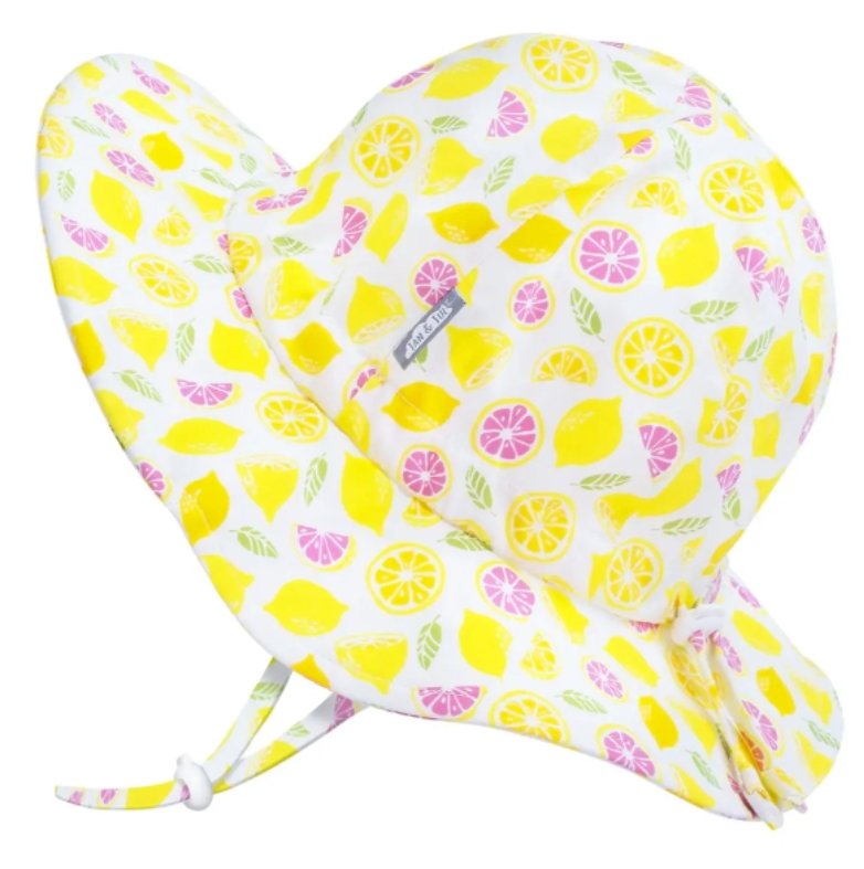 Jan & Jul Grow-With-Me Sun Hat Lemons - Tadpole