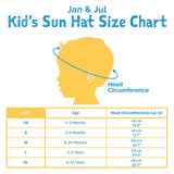Jan & Jul Grow-With-Me Sun Hat Navy Waves - Tadpole
