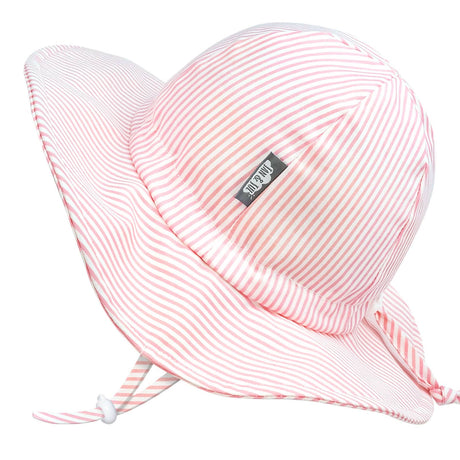 Jan & Jul Grow-With-Me Sun Hat Pink Stripes - Tadpole