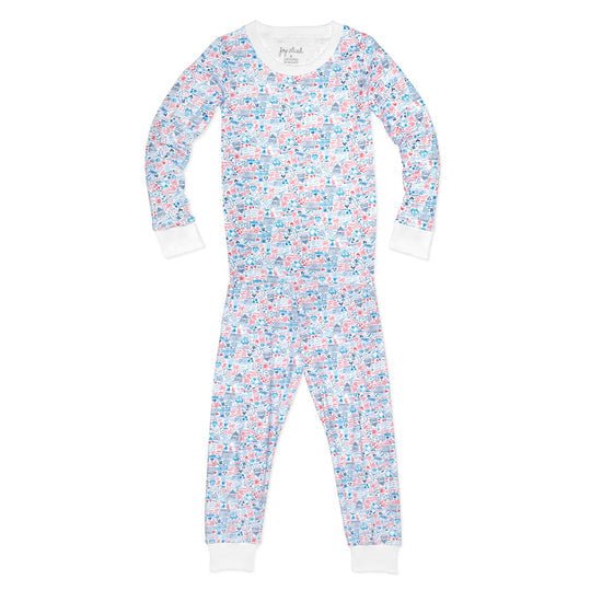 Joy Street Kids Love Children's Pajama Set - Violets are Blue - Tadpole