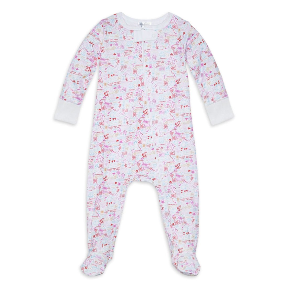 Joy Street Kids Love Zip Onesie - Cupid Pink - Tadpole