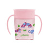 Jungle Fun Cheers 360 Spoutless Transition Sippy Cup with Handles, 7 oz, 6m+ - Tadpole