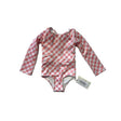 Kidpole Girls One-Piece Gingham Pink Rashguard - Tadpole
