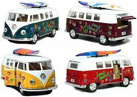 La Luna Bella 5" 1962 Volkswagen Classic Bus with Surfboard - Tadpole