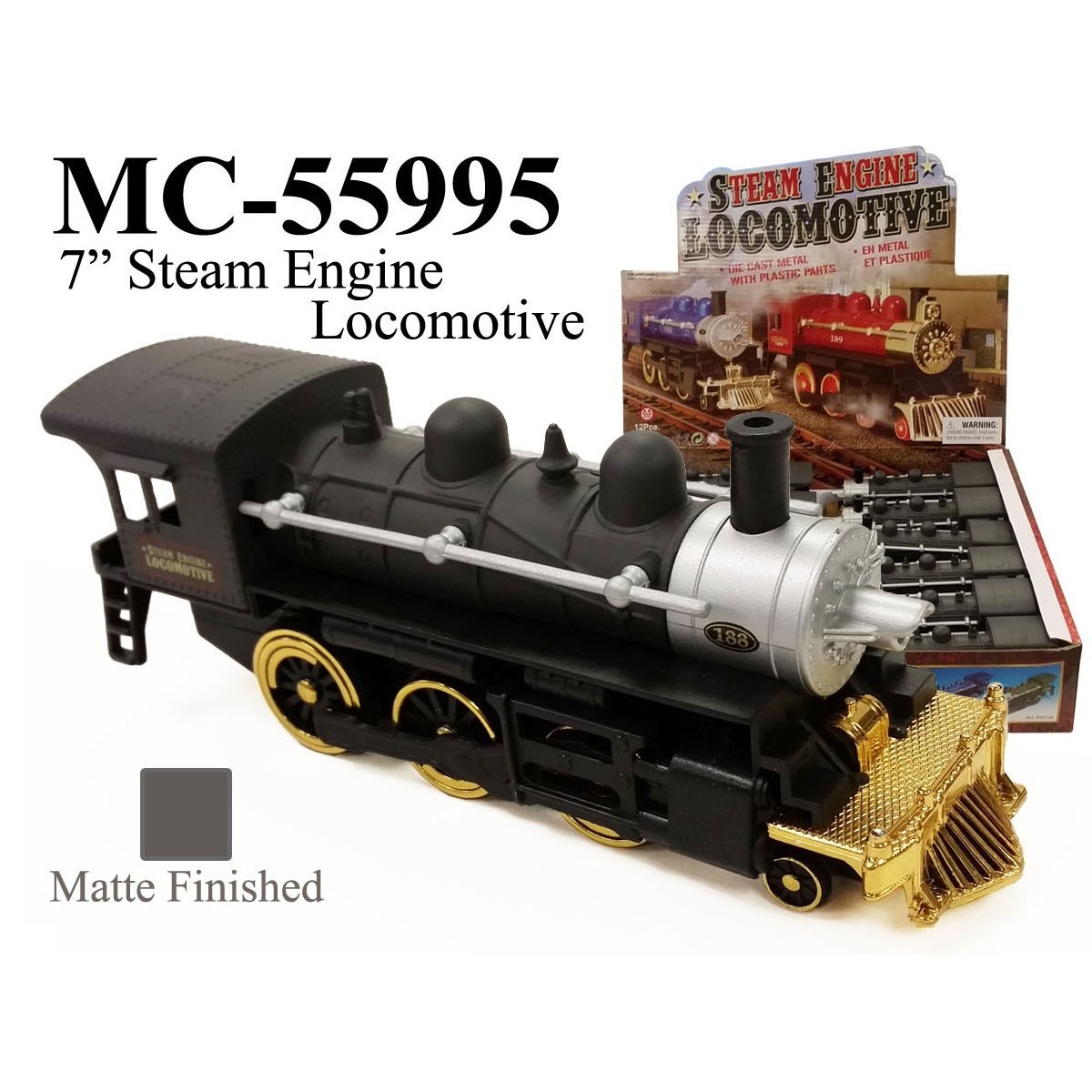 La Luna Bella Matte Steam Engine Locomotive - Tadpole