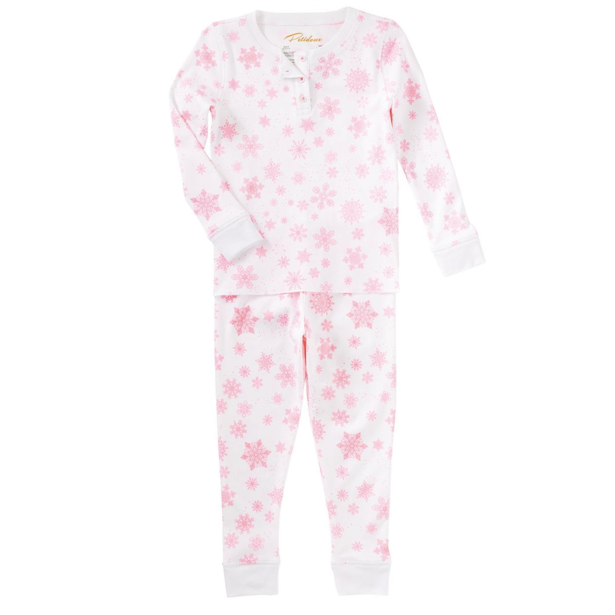 Let it Snow Long Sleeve Pajama - Pink - Tadpole
