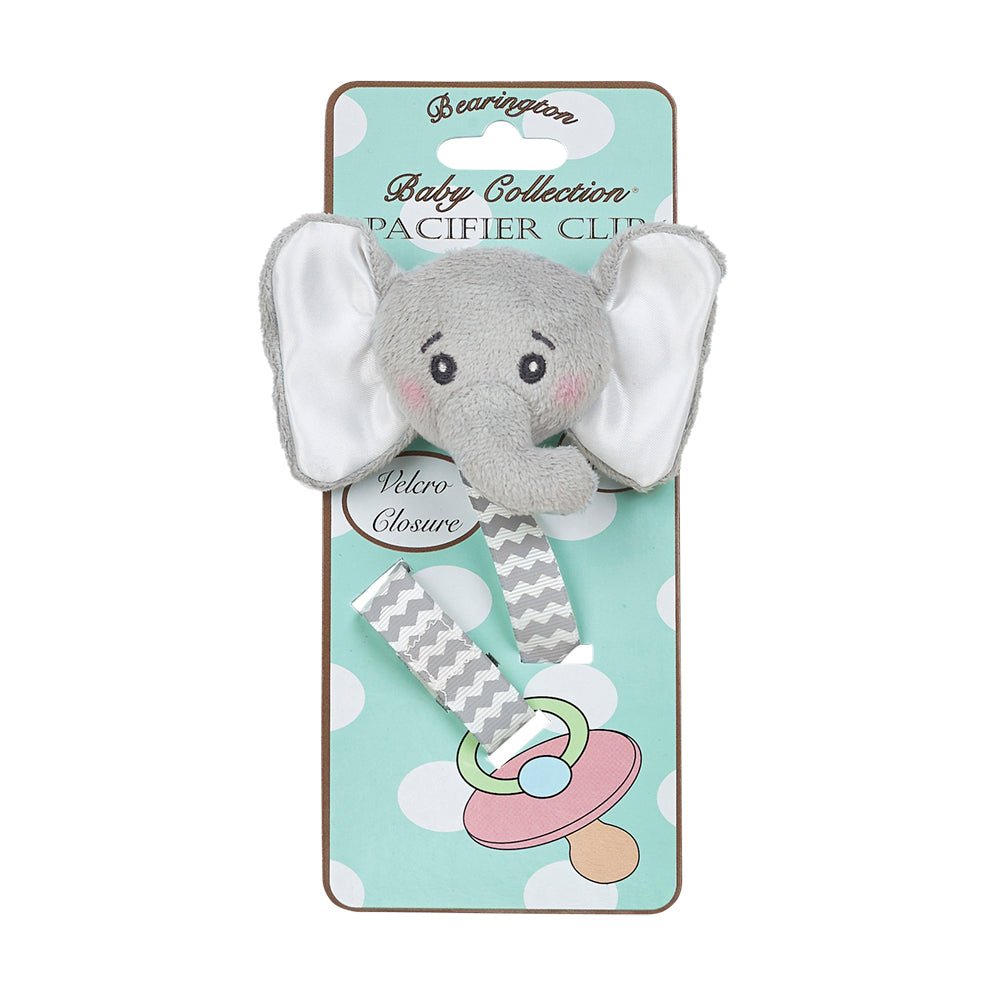 Lil' Spout Gray Elephant Pacifier Clip - Tadpole