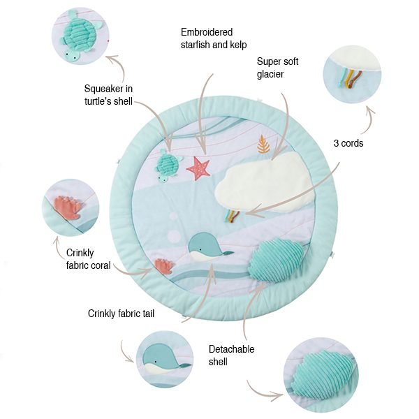 Little Big Friends Playmat with arch - Ocean - Tadpole