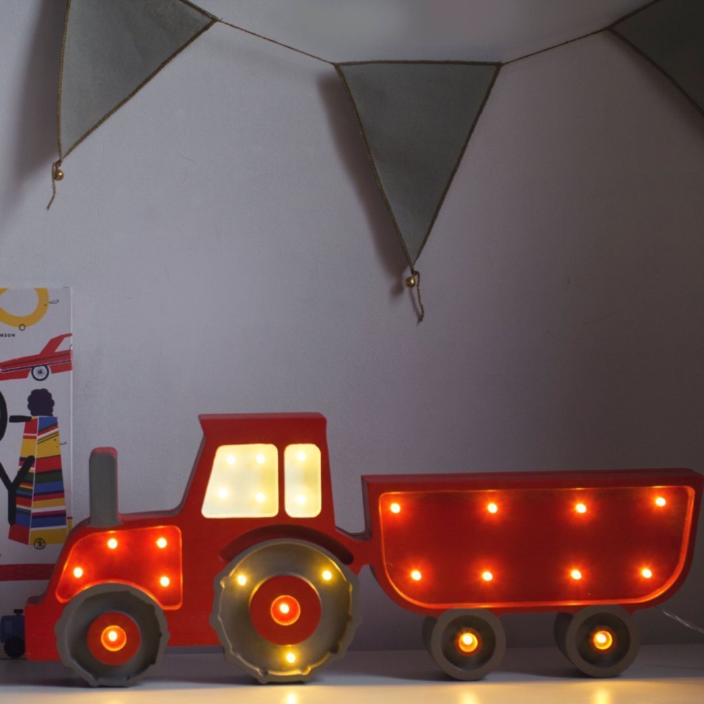 Little Lights, Lampe til børneværelset, Traktor Mustard