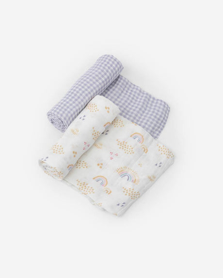 Little unicorn Deluxe Muslin Swaddles- Set of 2 - Tadpole
