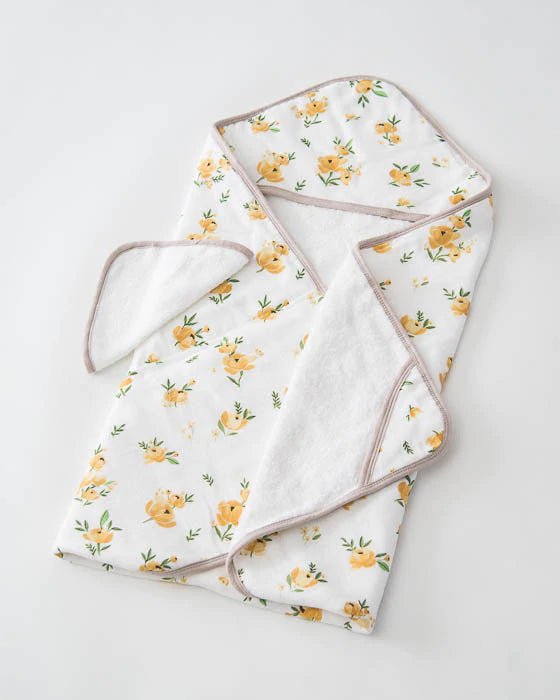 Little Unicorn Hooded Towel & Washcloth Set - Tadpole