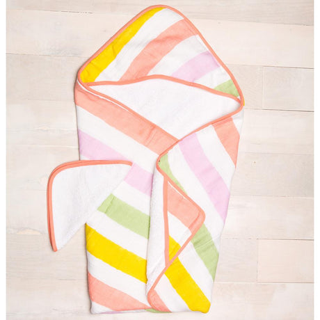 Little Unicorn Hooded Towel & Washcloth Set - Tadpole