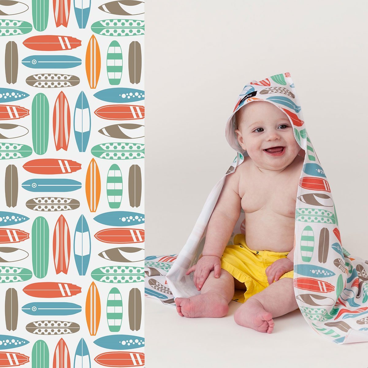 Luv Bug UPF 50+ Sunscreen Towel with Hood - Tadpole